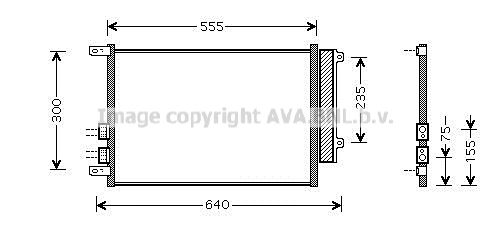 AVA QUALITY COOLING Конденсатор, кондиционер AL5088D